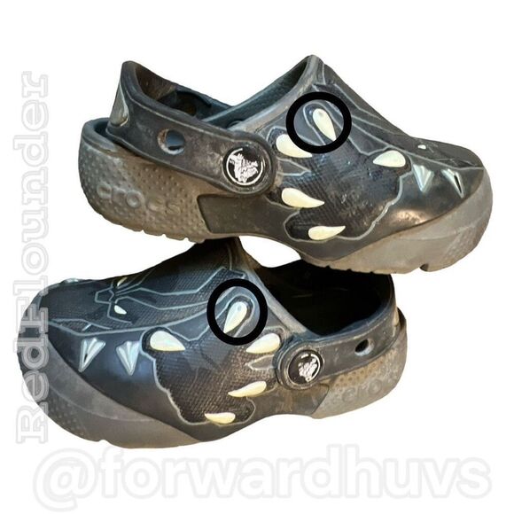 Crocs Boys' Child Black Panther Fun Lab Clog Size C9 - Picture 4 of 13